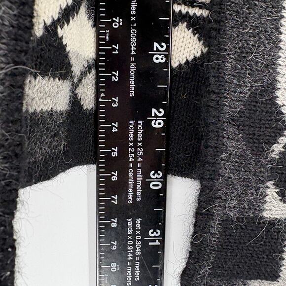 Womens Alpaca Open Front Cardigan Large MonRepos Sweater Boho Grandpacore - Picture 3 of 5